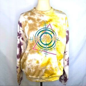 DEF LEPPARD HYSTERIA TIE DYE SWEATSHIRT  NWT